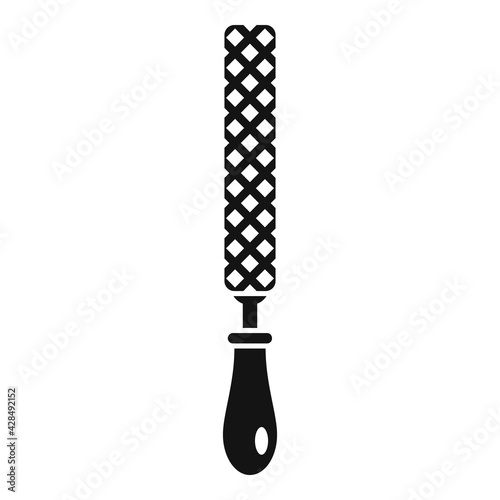 Blacksmith file icon, simple style