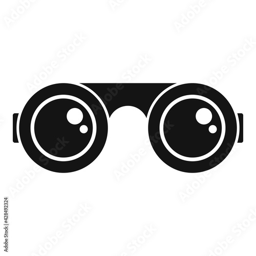 Blacksmith glasses icon, simple style