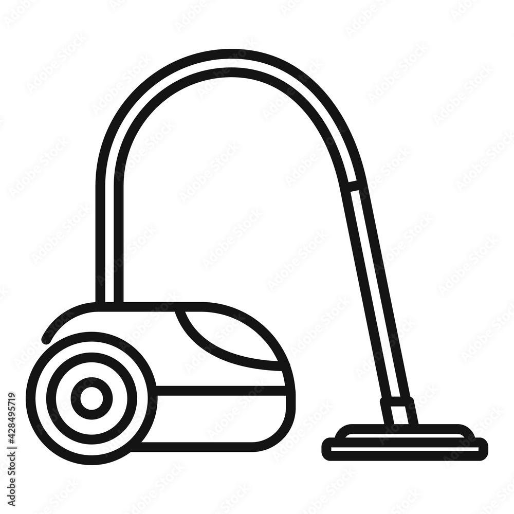 Home vacuum cleaner icon, outline style Home vacuum cleaner icon, outline style