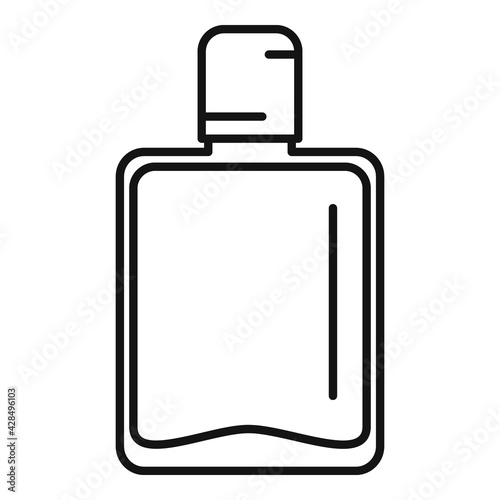 Alcohol bottle icon, outline style
