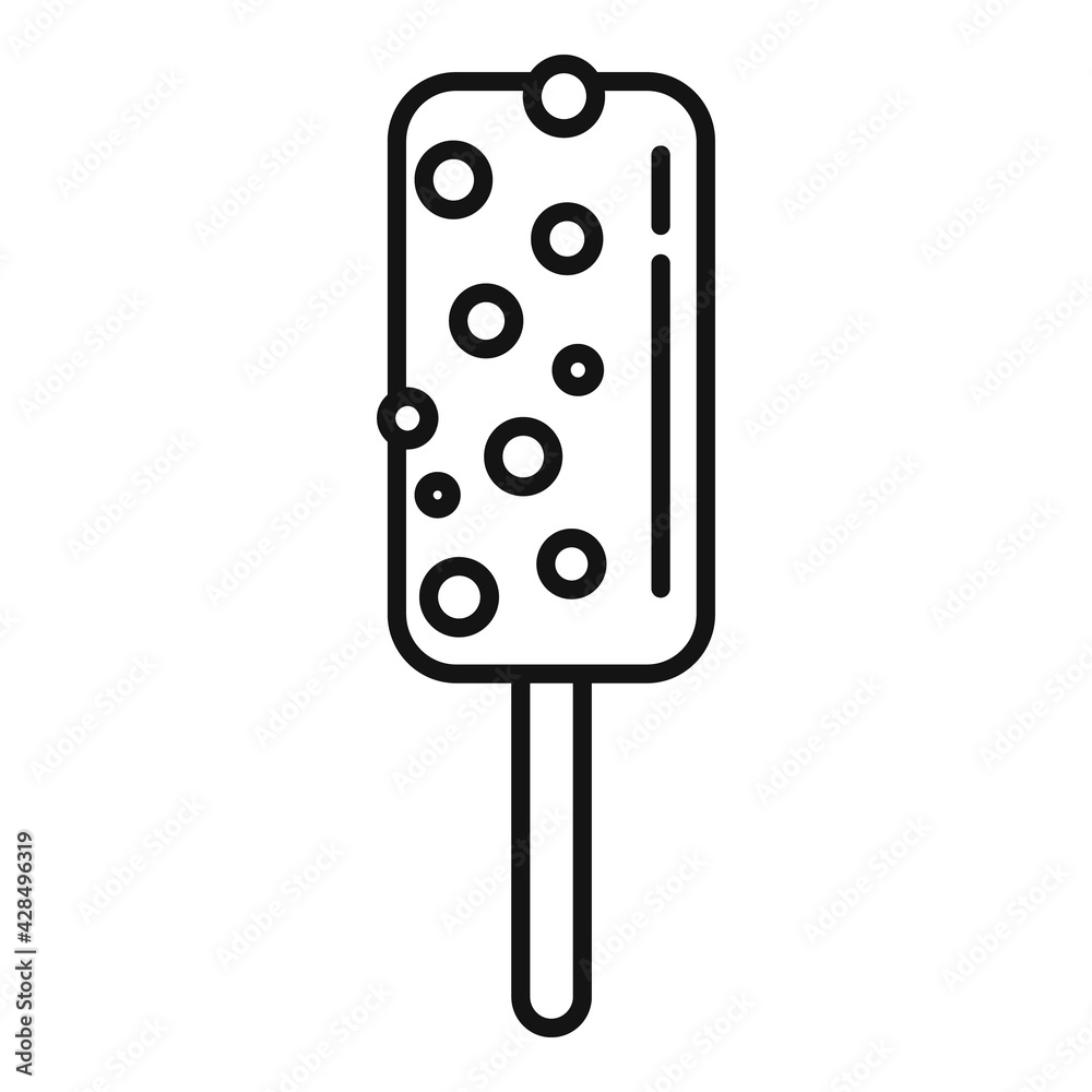 Eskimo ice cream icon, outline style Eskimo ice cream icon, outline style