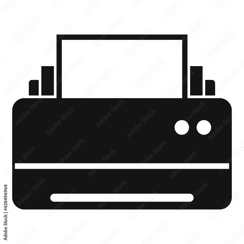 Space organization printer icon, simple style Space organization printer icon, simple style