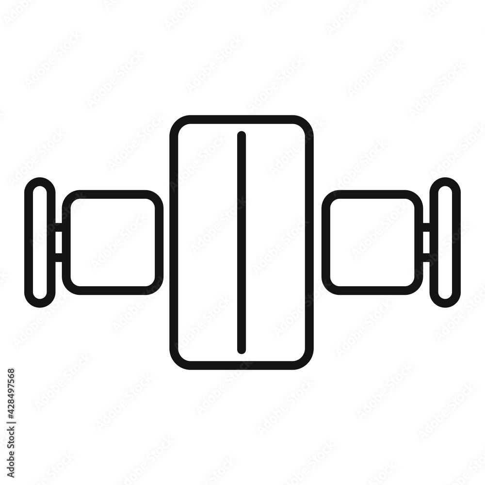Conversation space organization icon, outline style Conversation space organization icon, outline style