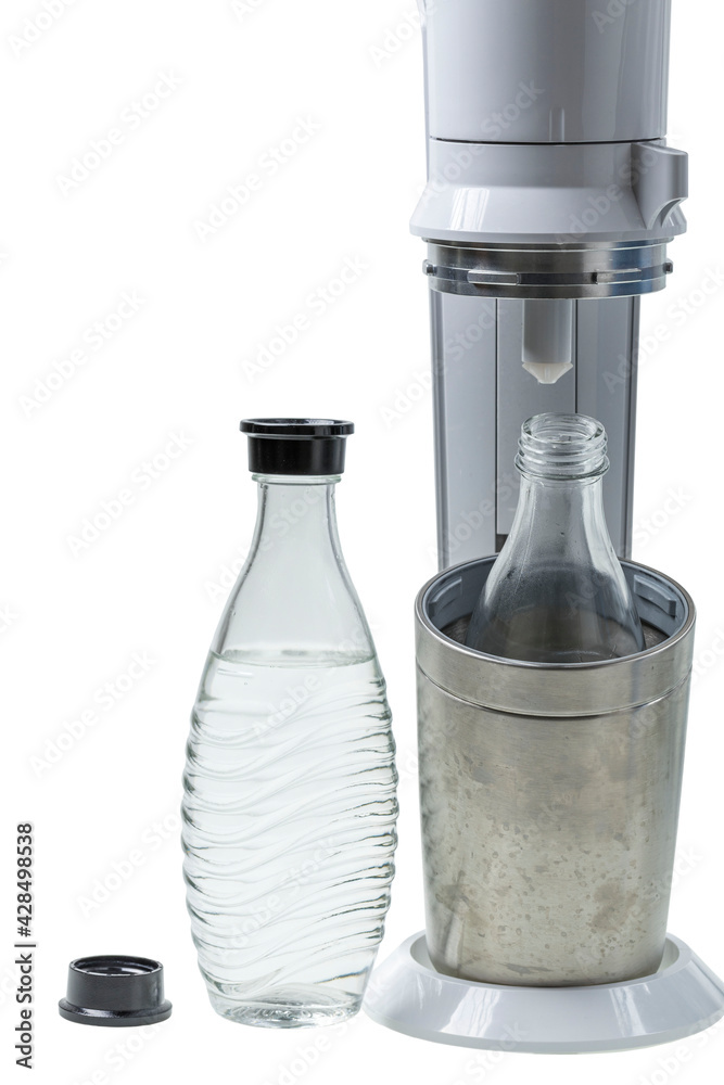 Close up inside view of sodastream machine. Sweden. Stock Photo | Adobe  Stock