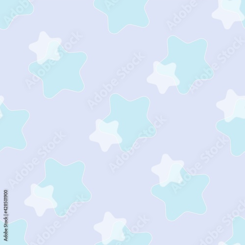 pastel shades pattern with stars baby background vector illustration