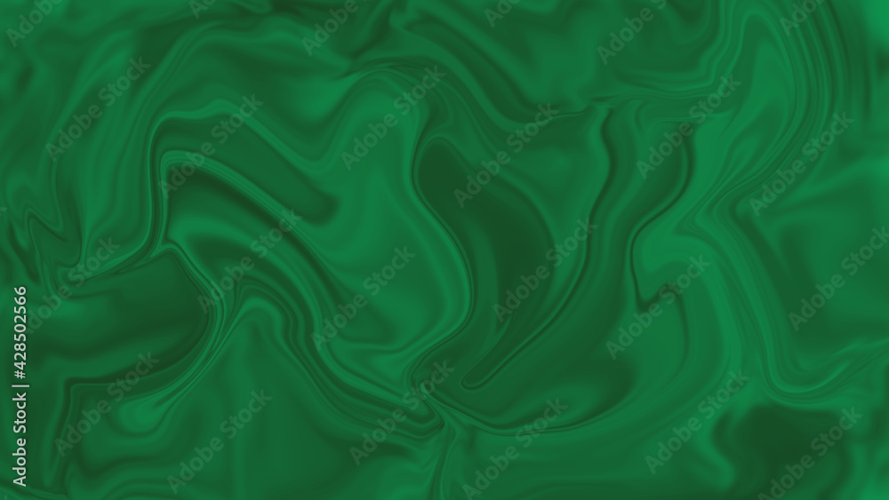 Fototapeta premium Bright liquid abstract background in green tones