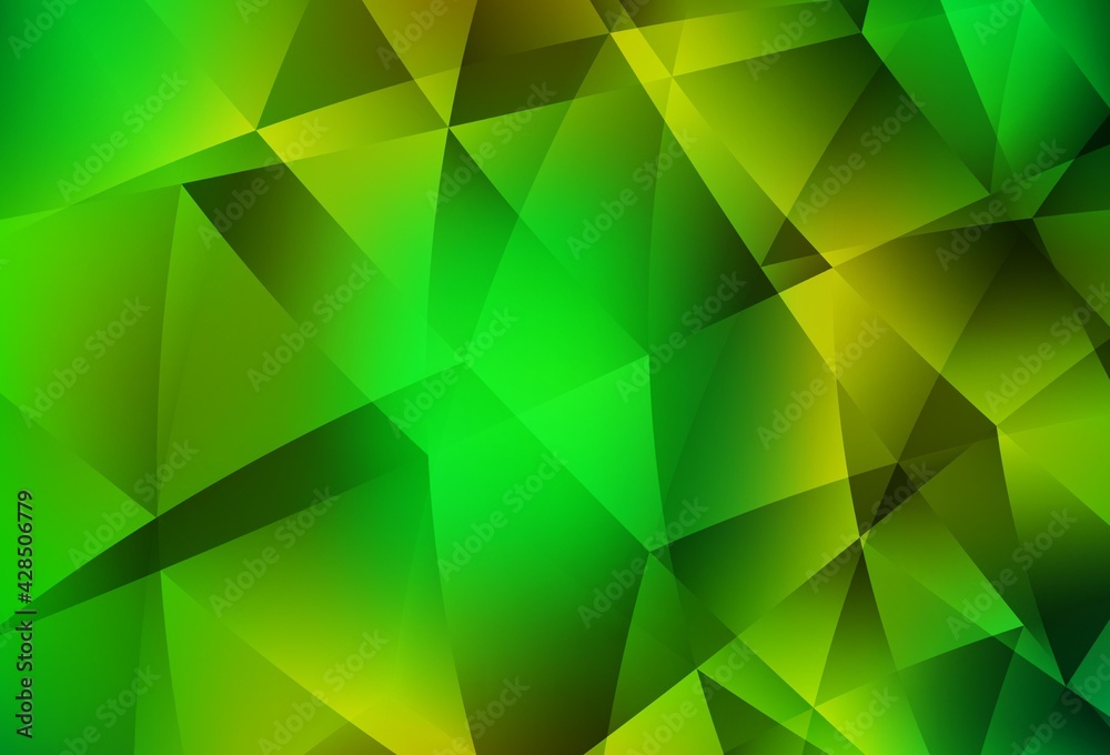 Light Green, Yellow vector abstract mosaic background. Light Green, Yellow vector abstract mosaic background.