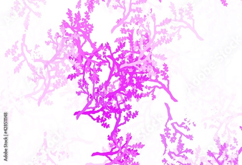 Light Purple vector elegant template with sakura.