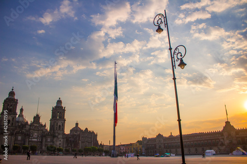 Zocalo of the city of Mexico