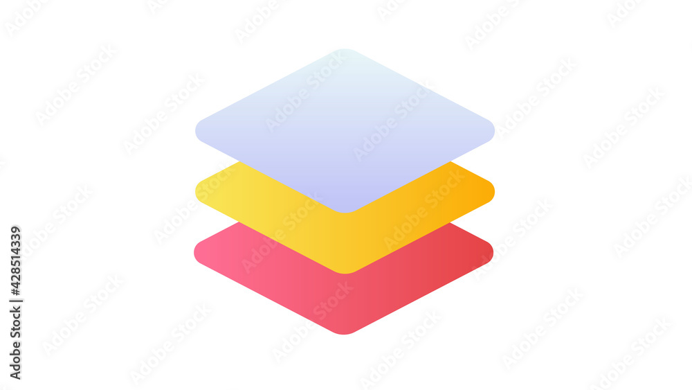 layer design arrange single isolated icon with smooth style