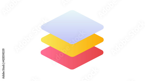 layer design arrange single isolated icon with smooth style