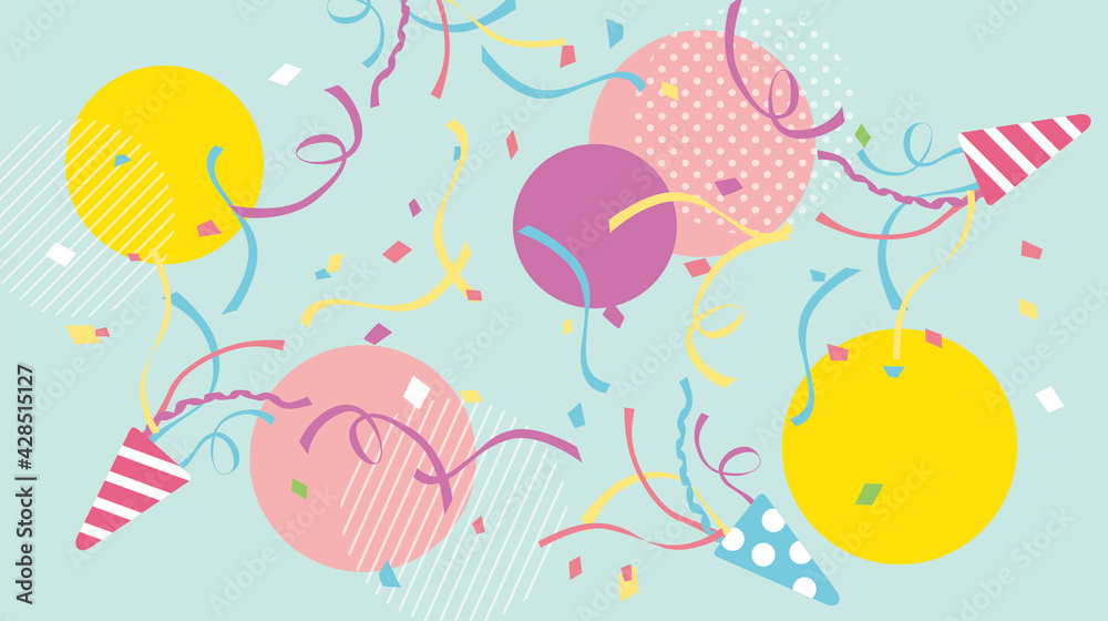 弾けるクラッカー 楽しいイラスト Stock Vector Adobe Stock