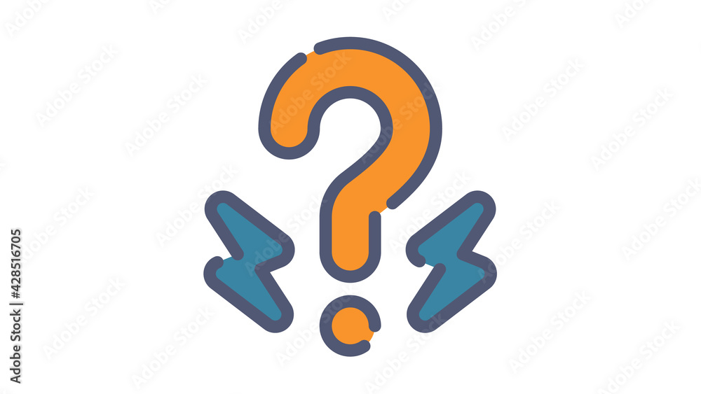 brainstorm question rethink single isolated icon with flat dash or dashed style brainstorm question rethink single isolated icon with flat dash or dashed style