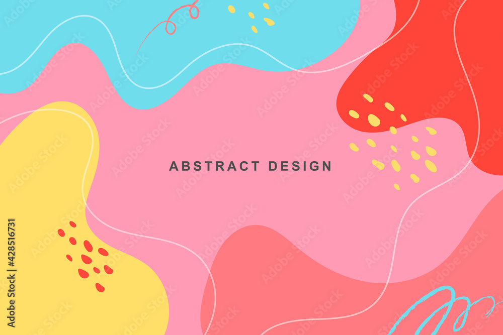 Banners with flowing liquid shapes. Colorful geometric background. Fluid shapes composition. abstract modern graphic elements. Dynamical colored forms. Creative illustration for poster, web, cover, ad