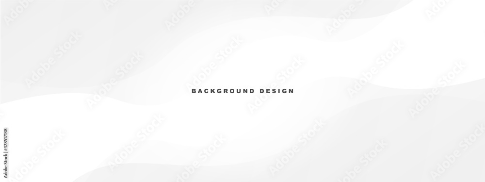 white abstract wave background design. have space for creative text fonts or Decorate for template web, banner, poster.