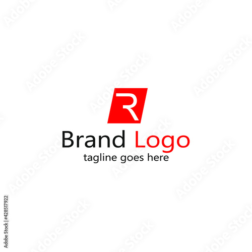 image of R letter logo in red box