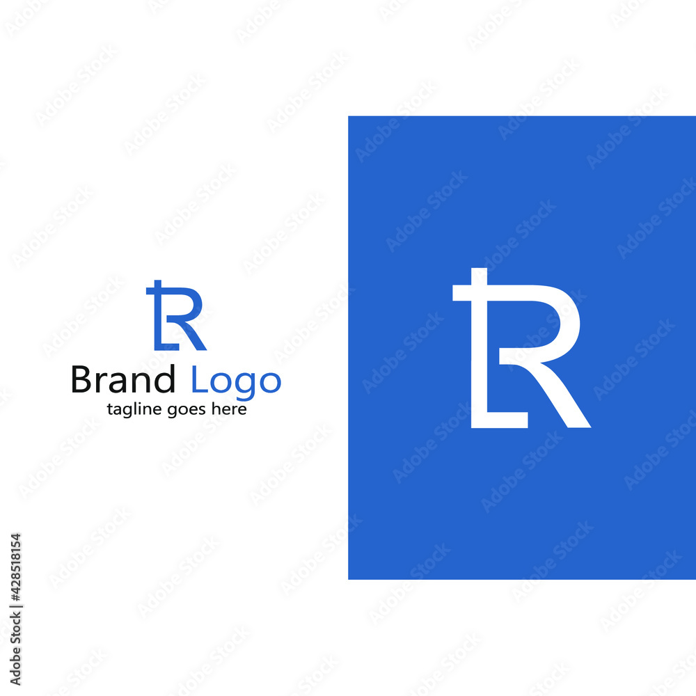 Obraz premium R letter abstract logo vector image