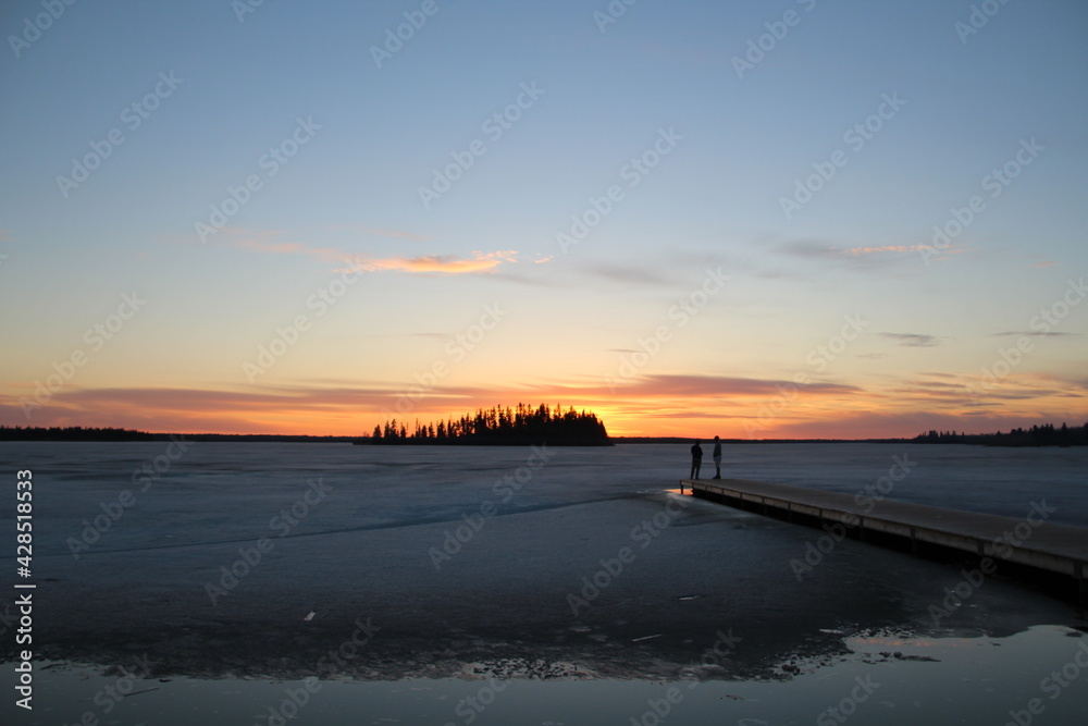 April Sunset On The Lake, Elk Island National Park, Alberta