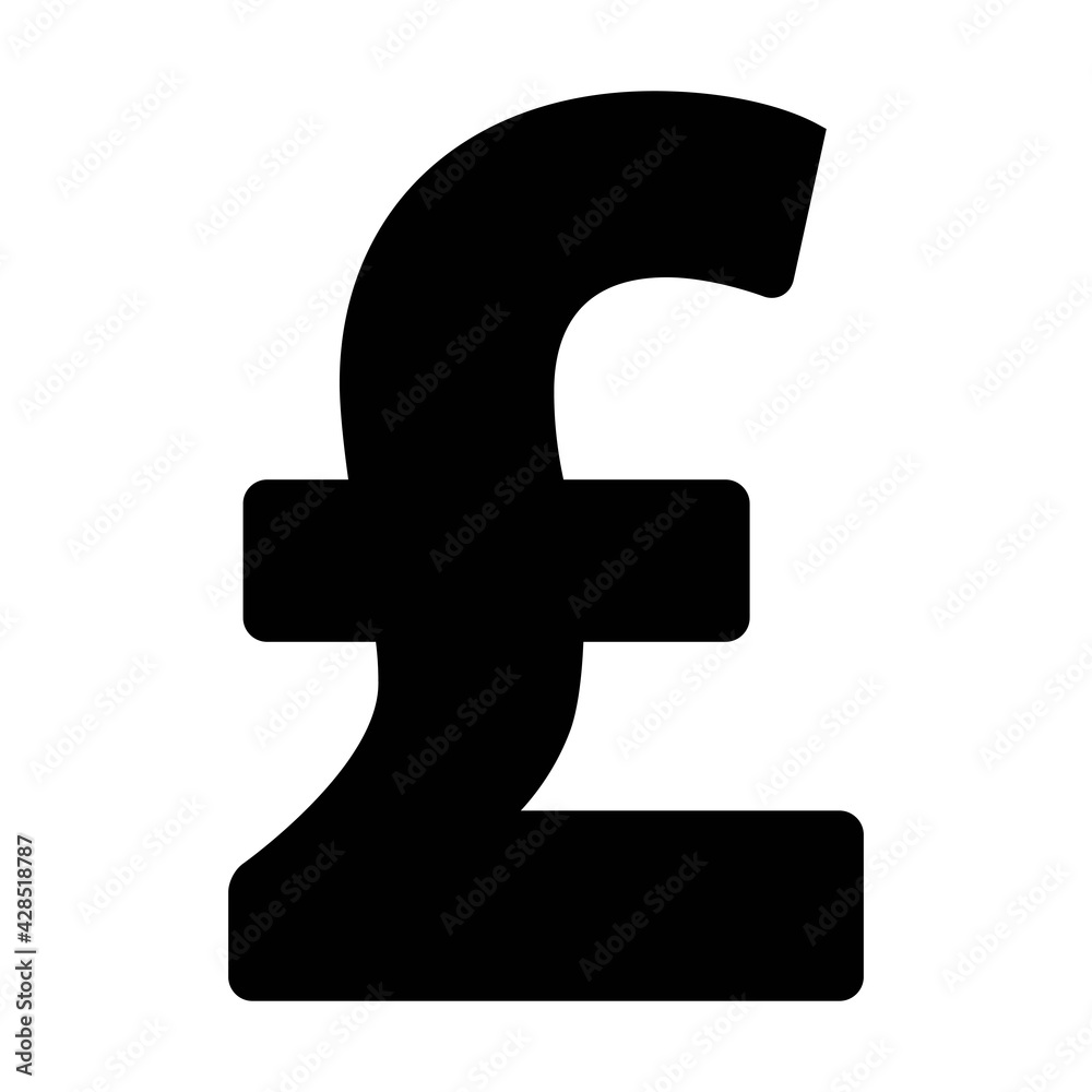 Digital pound coin icon vector currency symbol for digital transactions for asset and wallet in a flat color glyph pictogram illustration Digital pound coin icon vector currency symbol for digital transactions for asset and wallet in a flat color glyph pictogram illustration