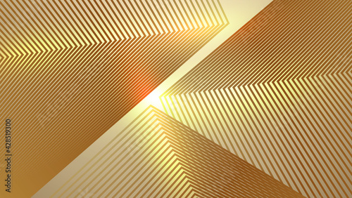Abstract golden lines texture background shaped like tall buildings looking up 
