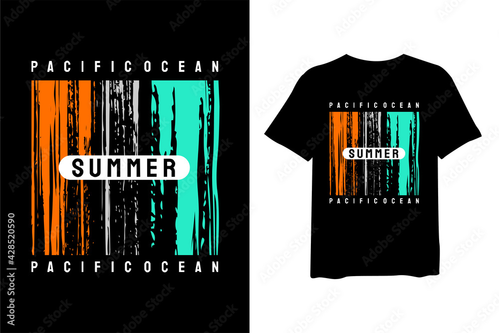 Pacific Ocean Summer, stylish t-shirts, and trendy clothing designs with lettering, and printable, vector illustration designs. Pacific Ocean Summer, stylish t-shirts, and trendy clothing designs with lettering, and printable, vector illustration designs.