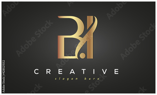 BI creative luxury logo design