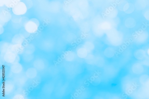 blue bokeh background,blue sky background with blur bokeh light effect