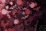 Dark Pink, Red vector pattern with random forms.