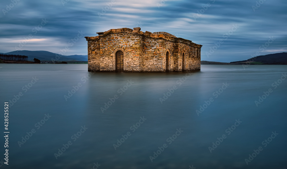 St. Ivan Rilski ”, also called the Submerged Church, is a church in the village of Zapalna which was submerged in 1965 during the construction of the Zhrebchevo dam. 