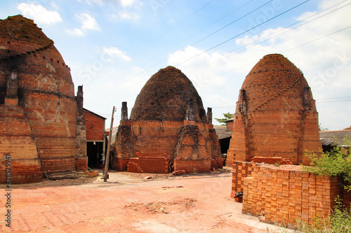 Canvastavla Brick kilns and terracotta tiles of Vinh Long in Vietnam,