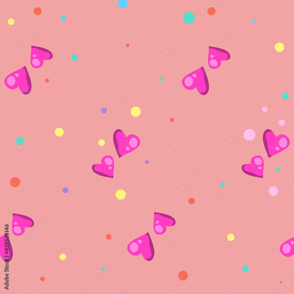 seamless pattern with hearts seamless pattern with hearts