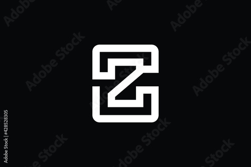Creative Innovative Initial CZ logo and ZC logo. CZ Letter Minimal luxury Monogram. ZC Professional initial design. Premium Business typeface. Alphabet symbol and sign.	