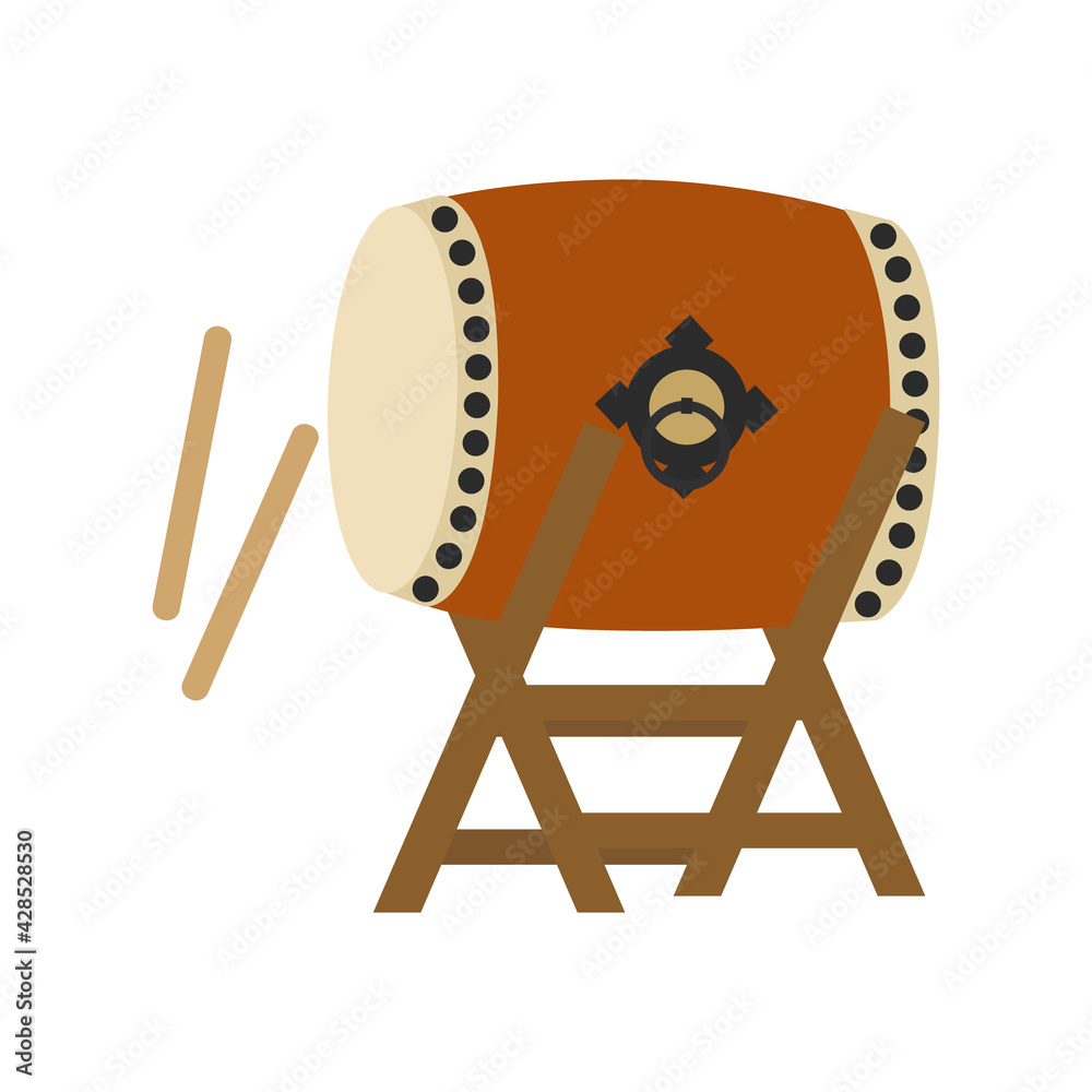 和太鼓 素材イラスト Stock Vector | Adobe Stock