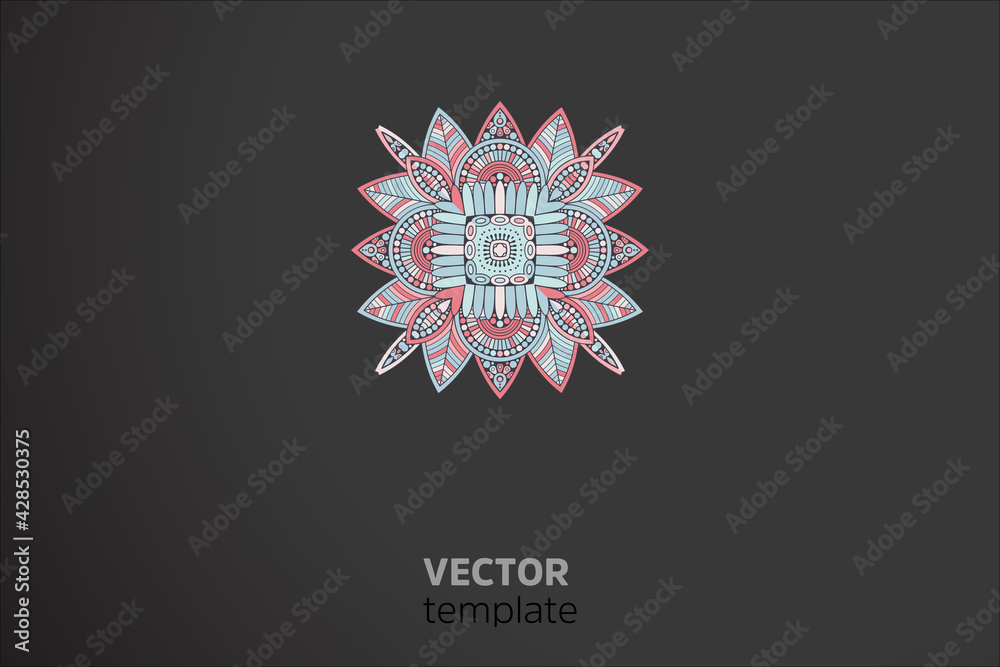 Fototapeta premium Vector indian Mandala round element