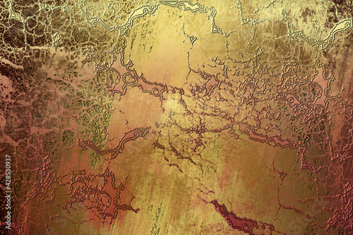 Obraz na płótnie Golden abstract decorative paper texture background for artwork - Illustration
w salonie