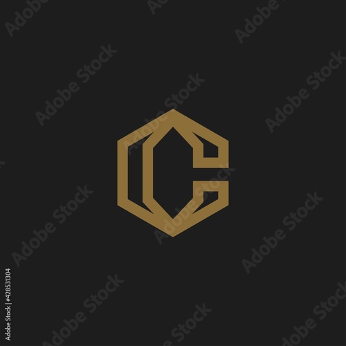 Letter C logo design vector template