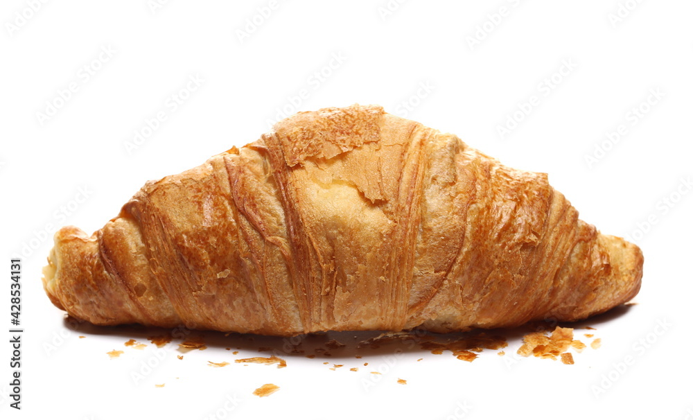 Delicious, fresh croissant isolated on white background Delicious, fresh croissant isolated on white background