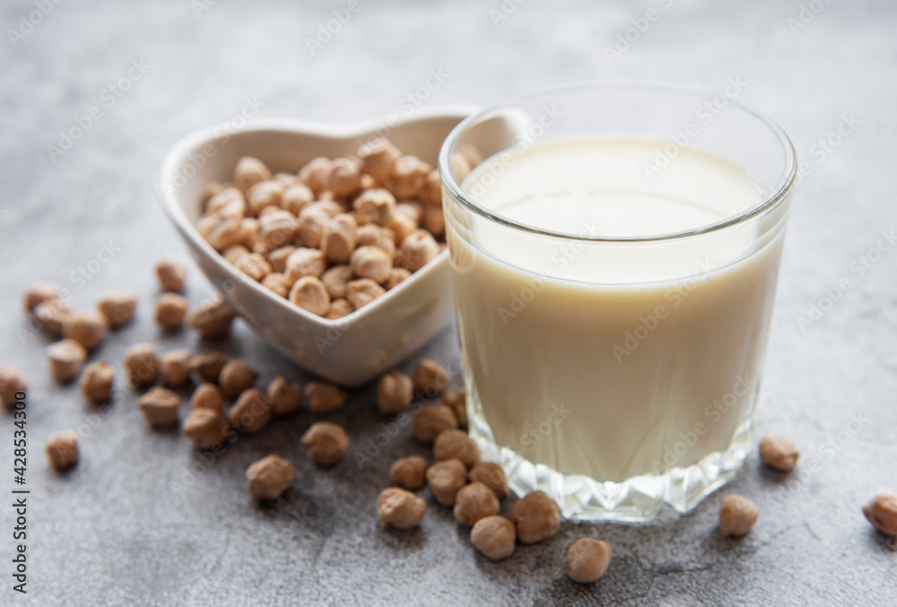 Chick peas milk with chick peas Chick peas milk with chick peas