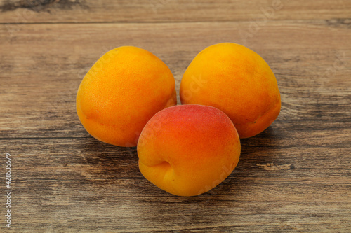 Fresh ripe sweet few apricots