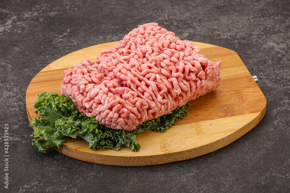 Raw pork minced meat for cooking Raw pork minced meat for cooking