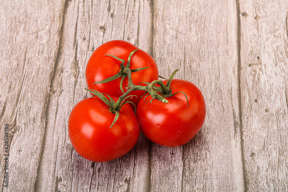 Red bright ripe tomato branch Red bright ripe tomato branch
