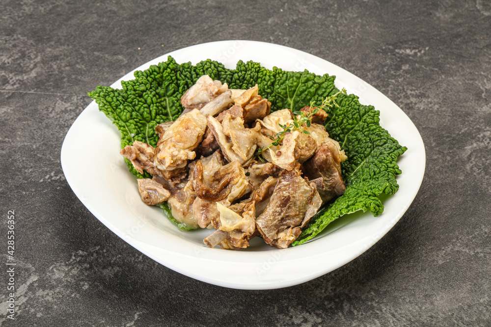 Baled lamb meat in the bowl Baled lamb meat in the bowl