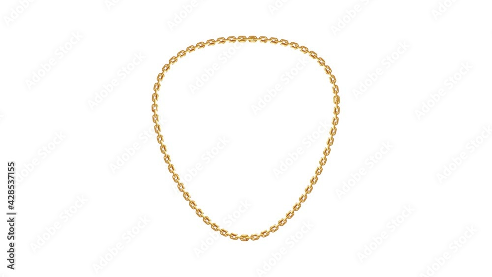 Chunky golden chain icon animation Chunky golden chain icon animation