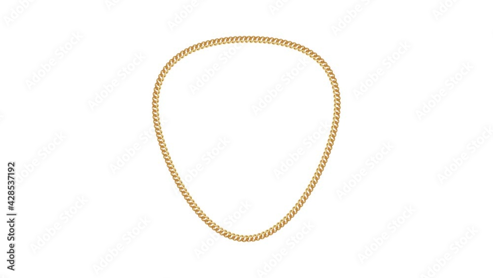 Golden chain icon animation Golden chain icon animation
