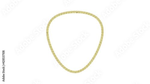 Gold necklace icon animation photo