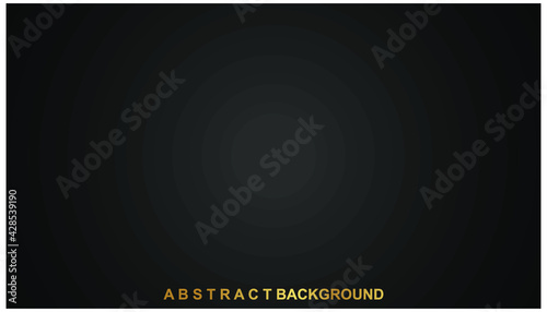 Gradient dark background vector with light focus point in the middle for business