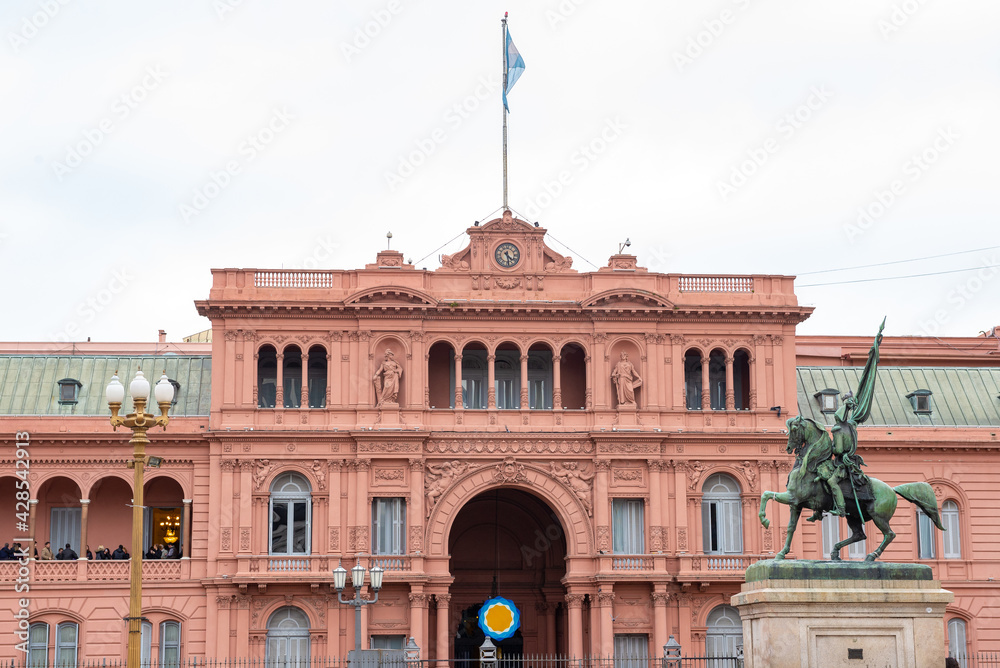 Buenos Aires. Argentina / 07.24.2015. The Casa Rosada is the seat of the Executive Power of the Argentine Republic.