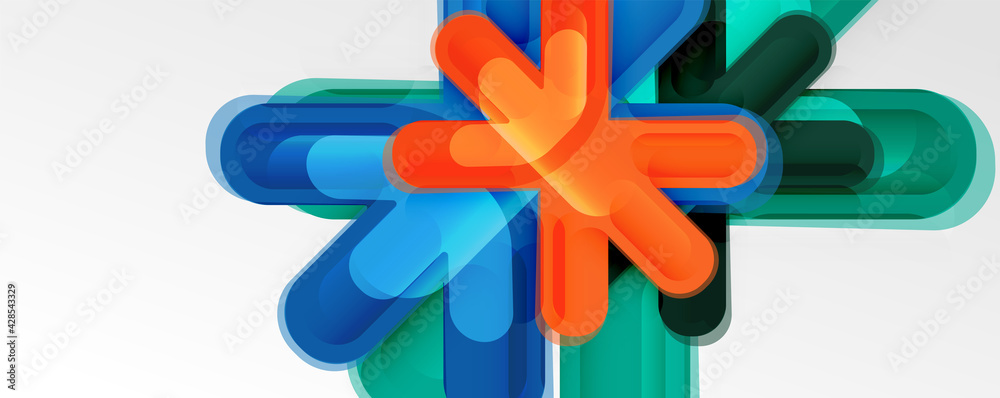 Abstract glossy crosses background for business or technology presentations, internet posters or web brochure covers Abstract glossy crosses background for business or technology presentations, internet posters or web brochure covers