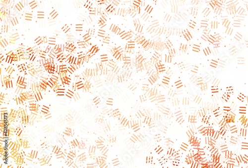Light Red vector template with repeated sticks, dots.