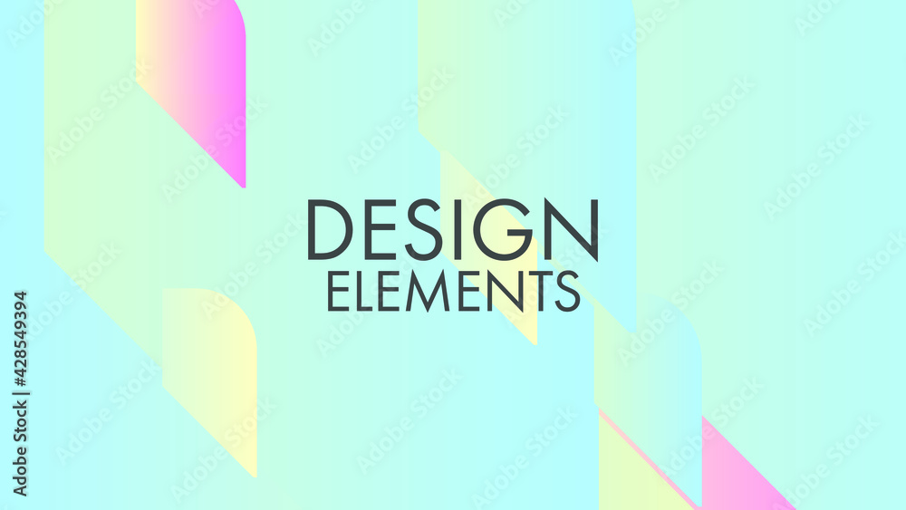 Obraz premium Modern geometrical abstract background of business and technology presentation design template in vibrant gradient colors flat design vector illustration